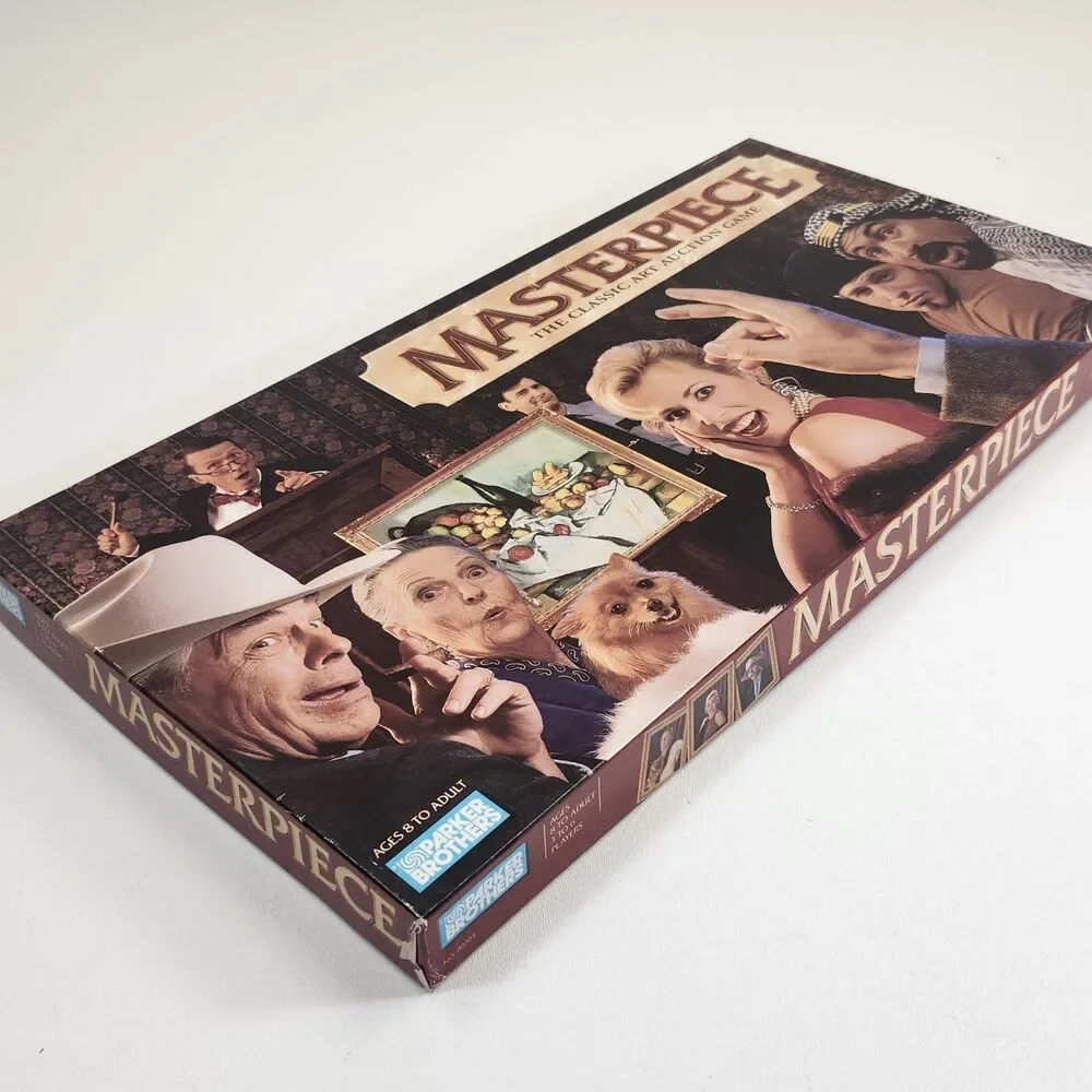 1996 Masterpiece Game Art Auction Game Parker Brothers Near Complete Board